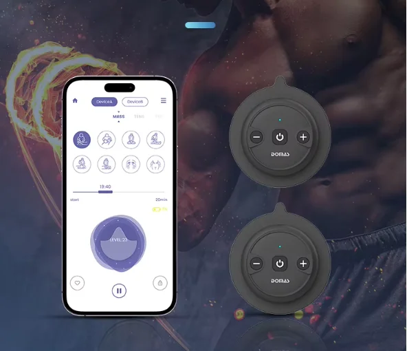 Wholesale Sports Muscle Relaxer Electric Muscle Stimulator Wireless TENS Device APP Controlled for Fitness Recovery