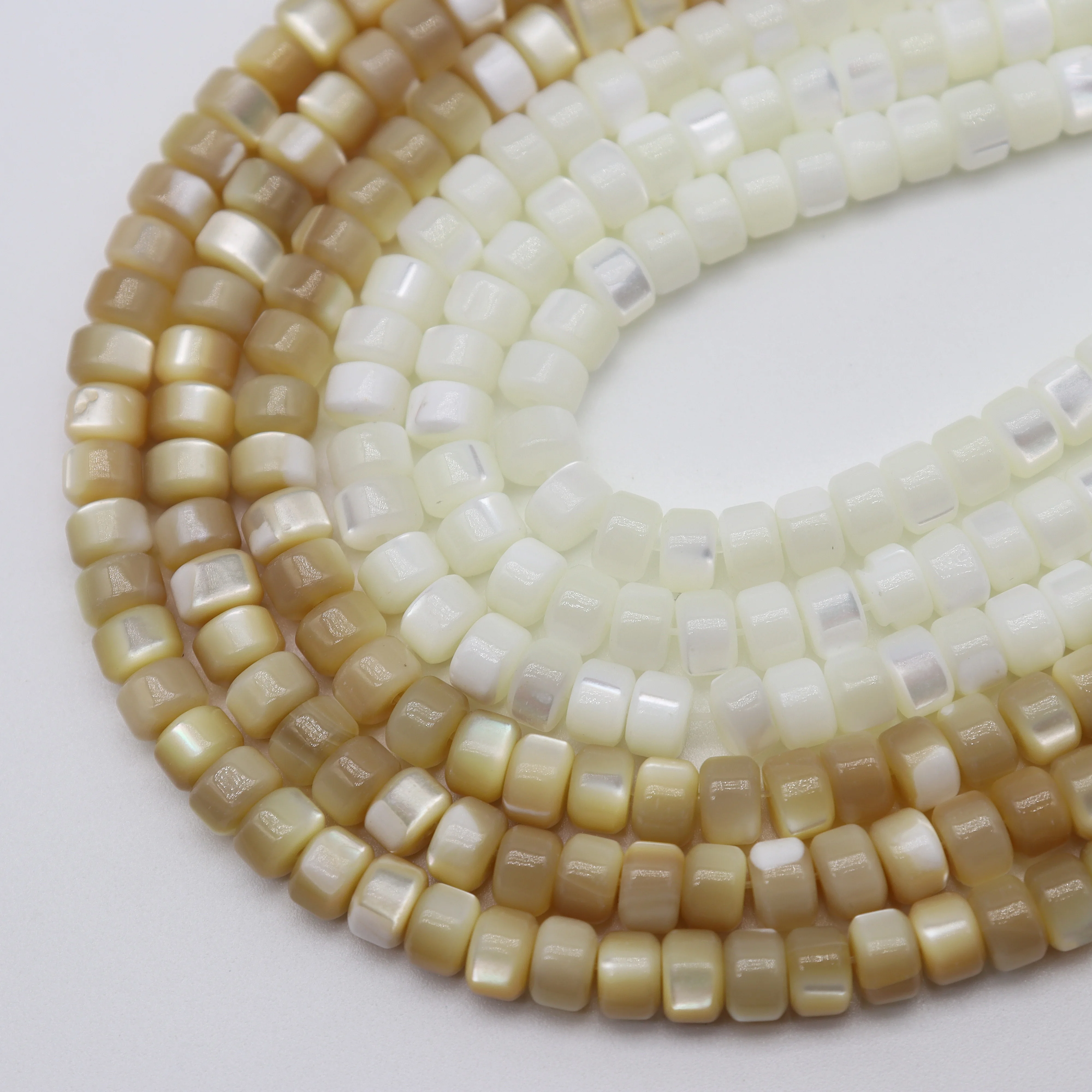 

Natural Freshwater Shell Beads Mother Of Pearl Loose Spacer Bead For Jewelry Making DIY Necklace Earring Handmade Accessories