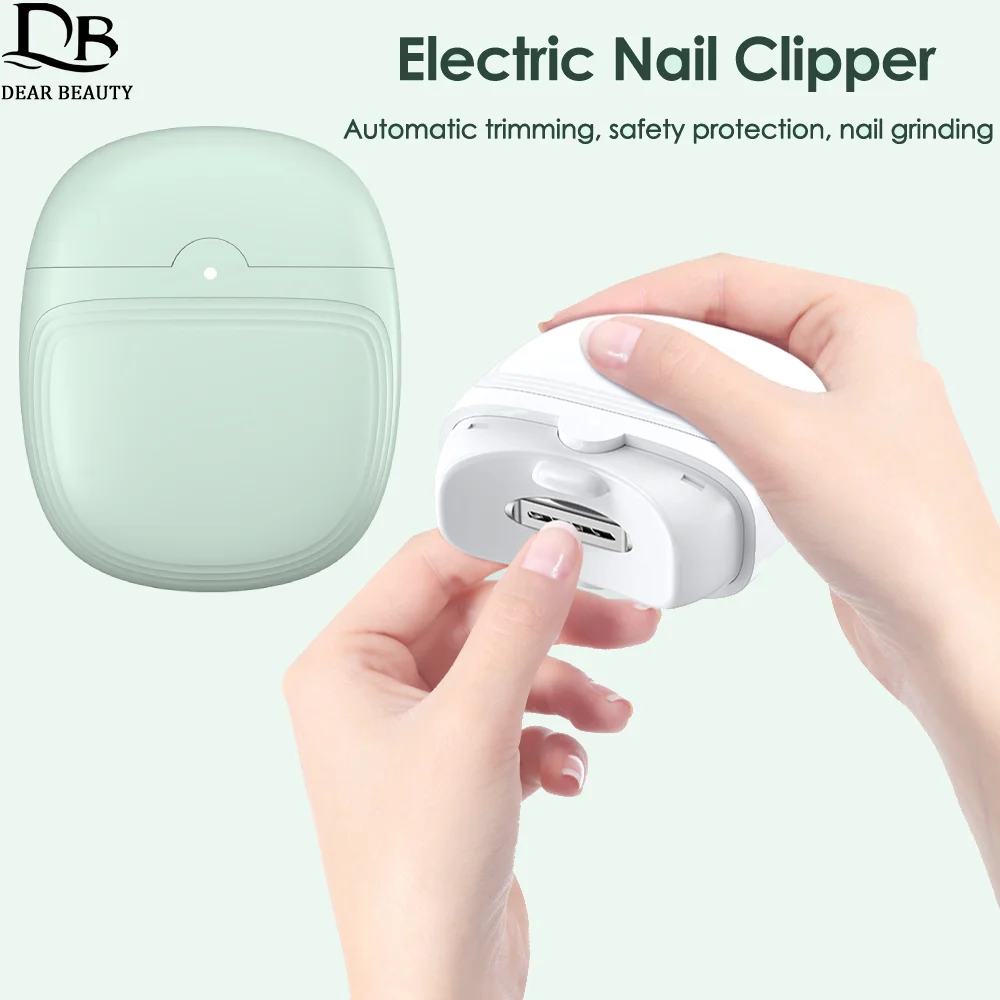 New Automatic Electric Nail Clipper For Baby Adult  Nail Clippers Trimmer Cutter Grinder With Led Light Manicure Pedicure Tools