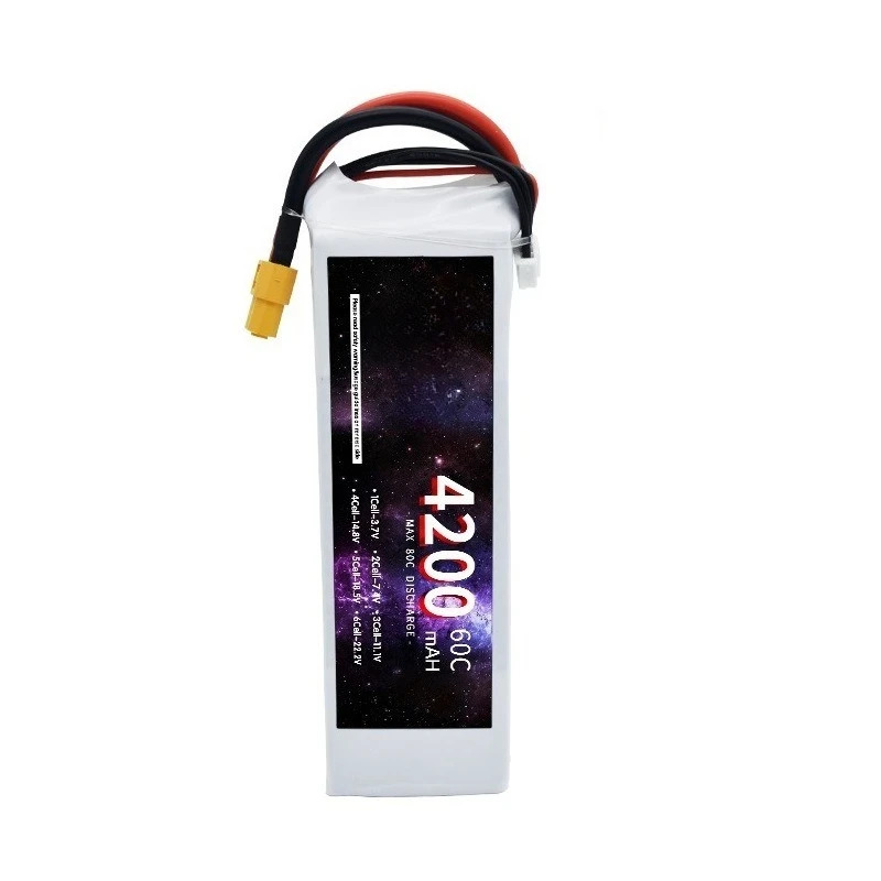 4200mAh 60C 11.1V 3S لملحقات بطارية نموذج الطائرة بدون طيار والطائرة بطارية ليثيوم عالية السعة - أيون