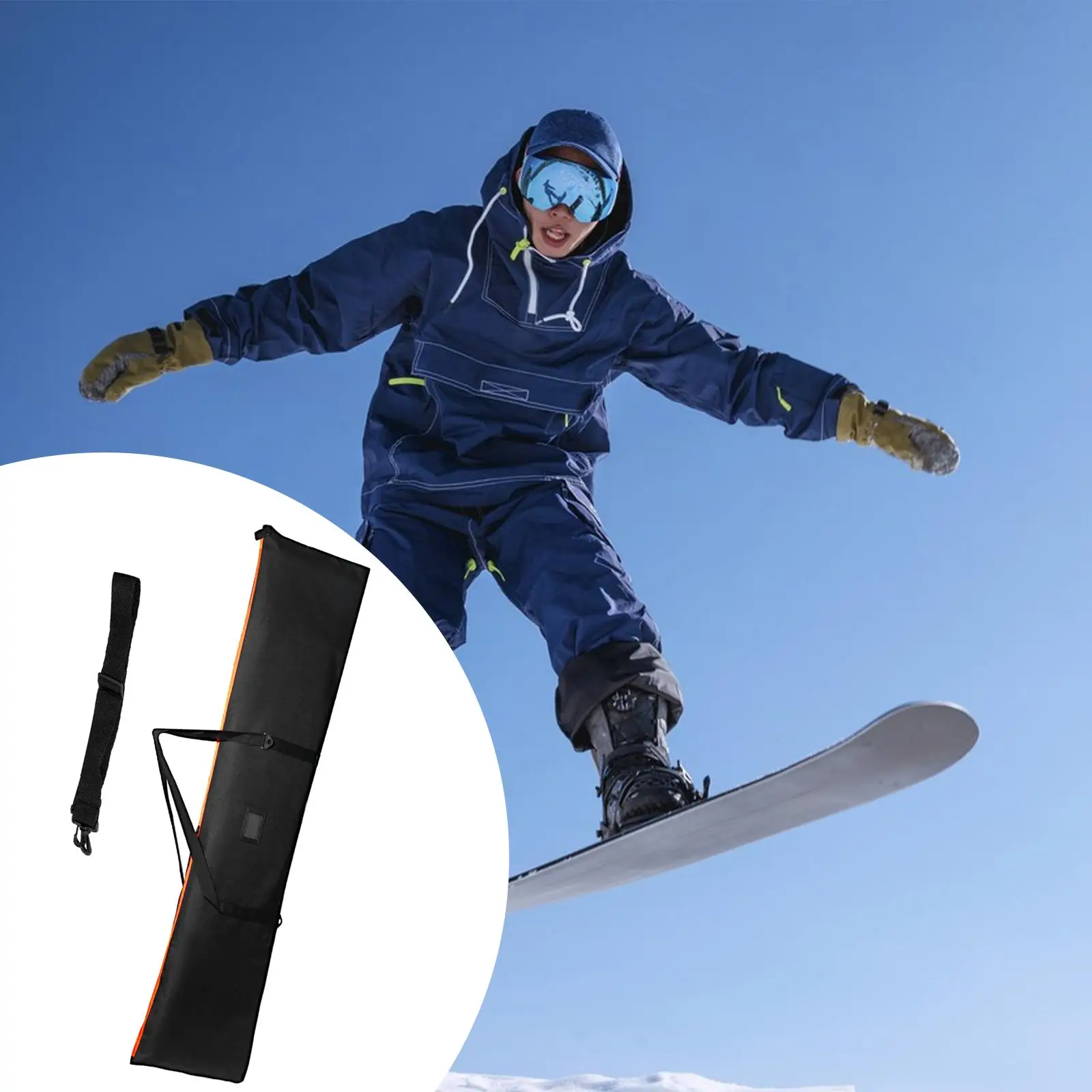 Spacious Snowboard Pouch Sturdy Ski Bag Large Capacity Storage Backpack for Snow Travel Equipment Skiing