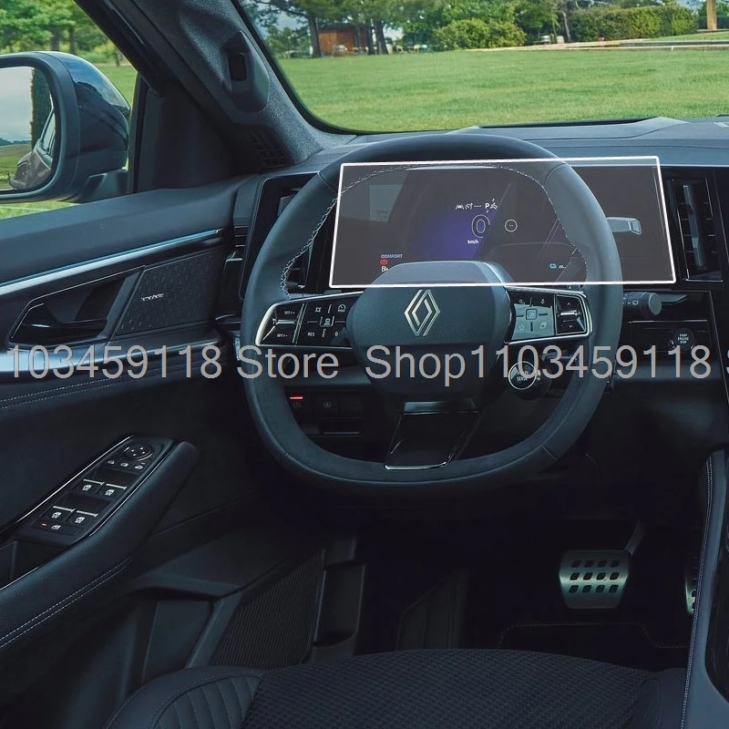 PET Screen protector For Renault Austral Alpine/Espace 6/Rafale/Megane E-Tech Scenic 2023-2025 2026 Virtual Cockpit 