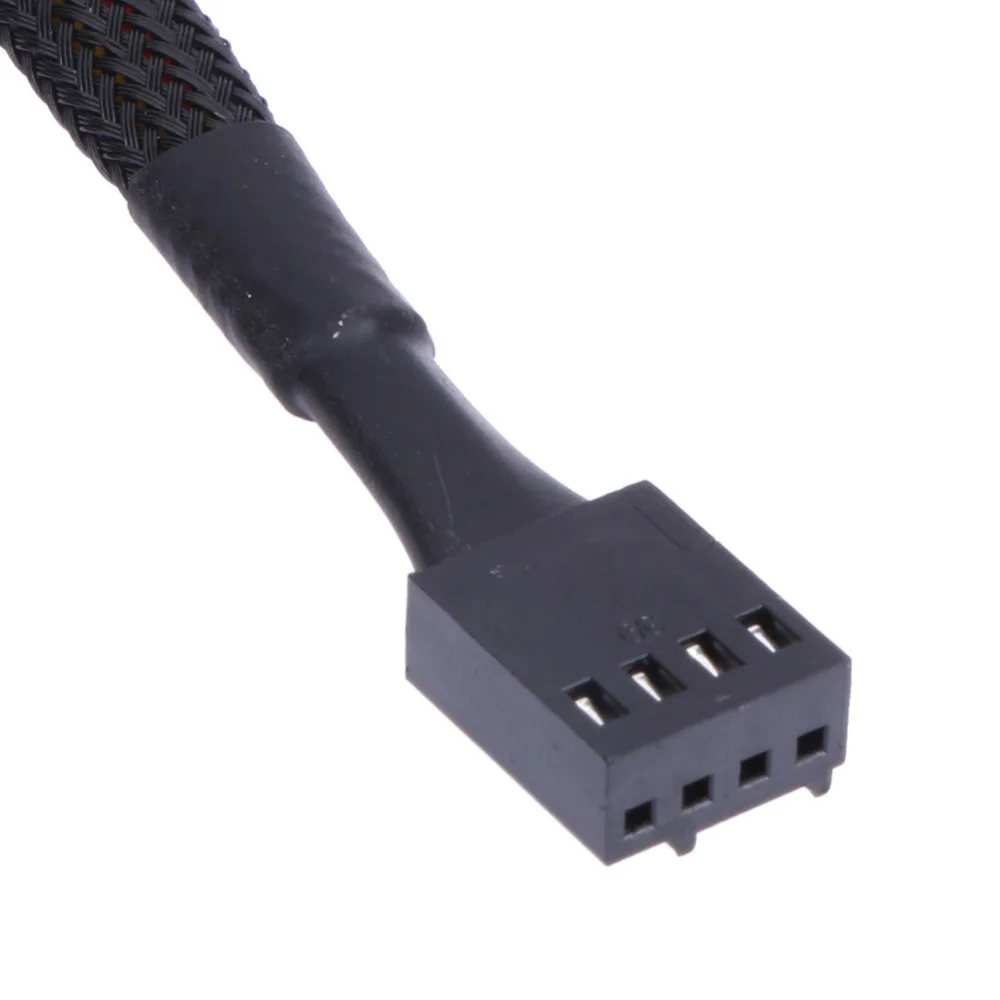 Cooling Fan Hub 5 Port Splitter PWM Temperature Speed Controller For PC Chassis Cable Management Extension Adapter 4 Pin Male