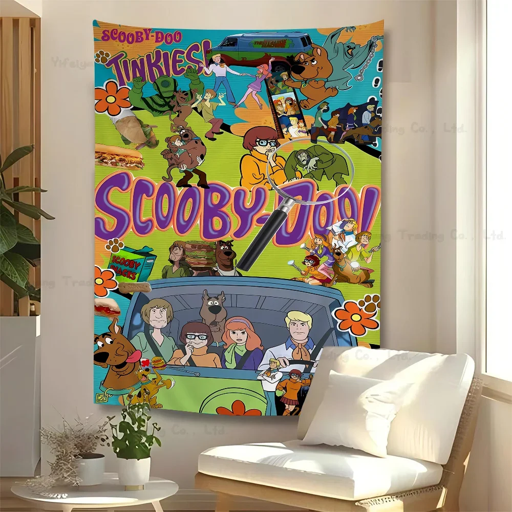 S-ScoobyS Cartoon Doo DIY Wall Tapestry for Living Room Home Dorm Decor Wall Art Decor