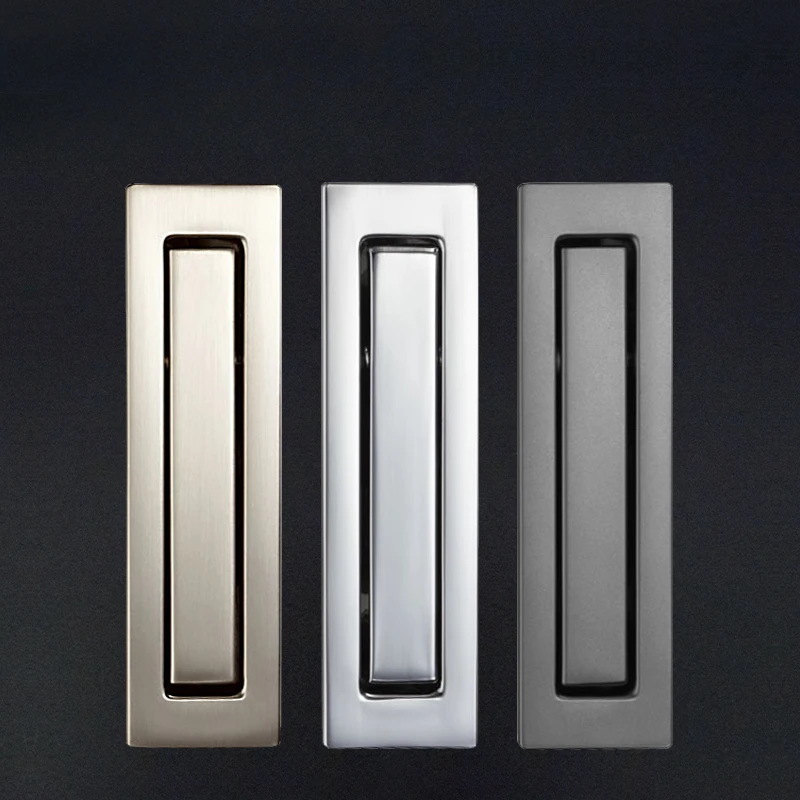 Embedded sliding door side handle concealed sliding wardrobe sliding door cupboard bedroom bathroom door handle