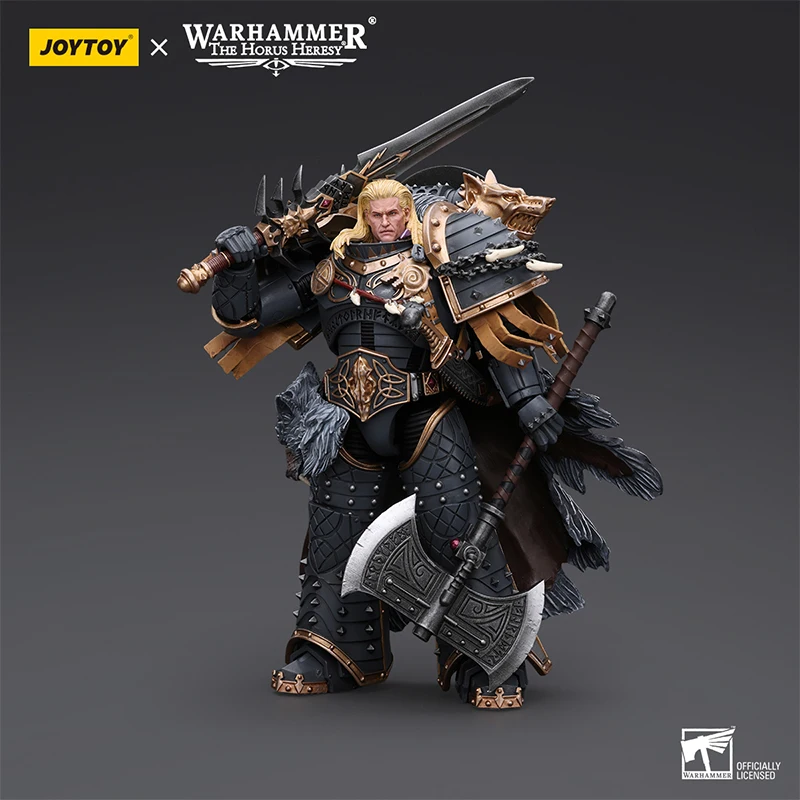 JOYTOY Warhammer The Horus Heresy 1/18 Space Wolves Leman Russ Primarch of the VIth Legion Action Figure Model Toys