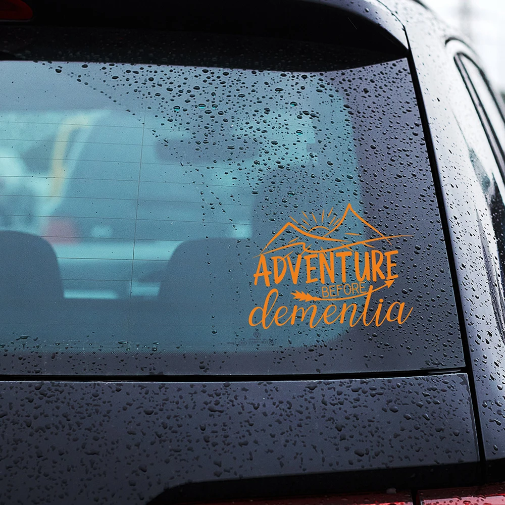 مغامرة قبل الخرف سيارة التصميم الفينيل ملصقات نافذة الشارات الزخرفية زخرفة الملحقات ضبط السيارات المورد #2