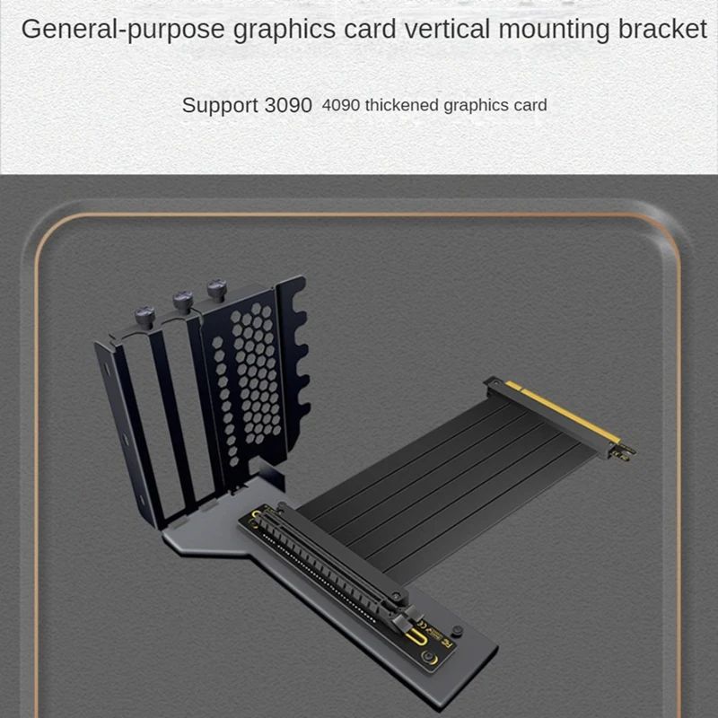 AF91-Universal Vertical GPU Holder Riser ATX Matx Case VGA Graphics Card Steering Bracket For 3090, 4090 Graphics Cards