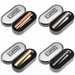 Creative Clipper Metal Grinding Wheel Ignition Gas Lighter Portable Mini Pocket DIY Lighter Gift Box Packaging Men's Gift