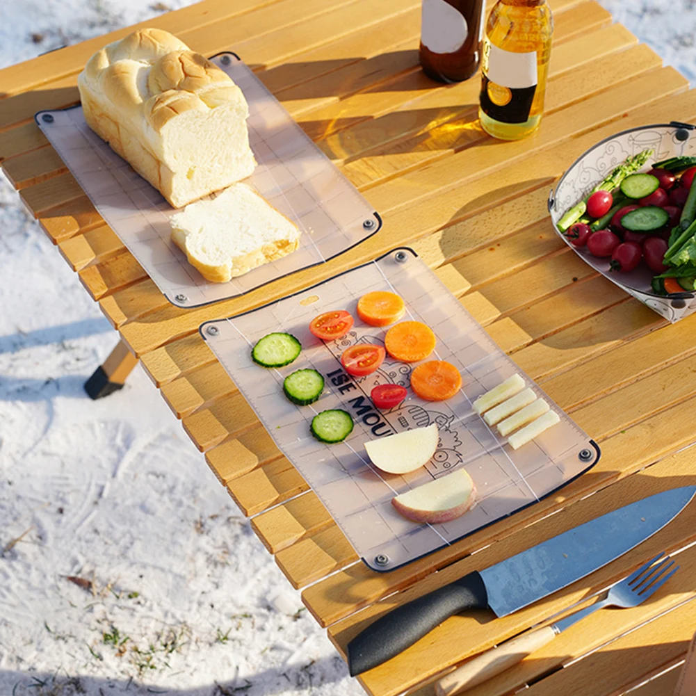 Outdoor PP Cutting Board Space Saving Vegetable Fruit Cutting Mat Portable Cutting Board Picnic Tool