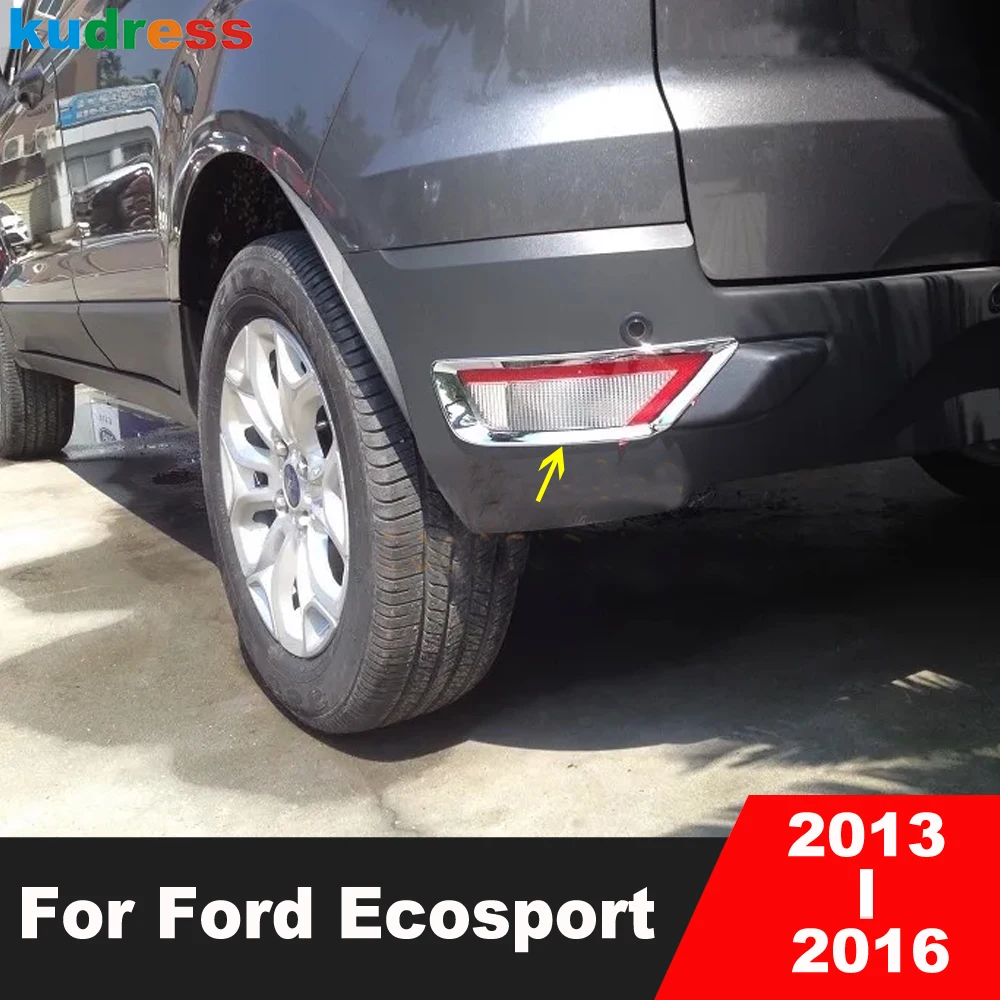 

Накладка на заднюю противотуманную фару автомобиля для Ford Ecosport 2013 2014 2015 2016, хромированная задняя противотуманная фара, лицевая панель, аксессуары