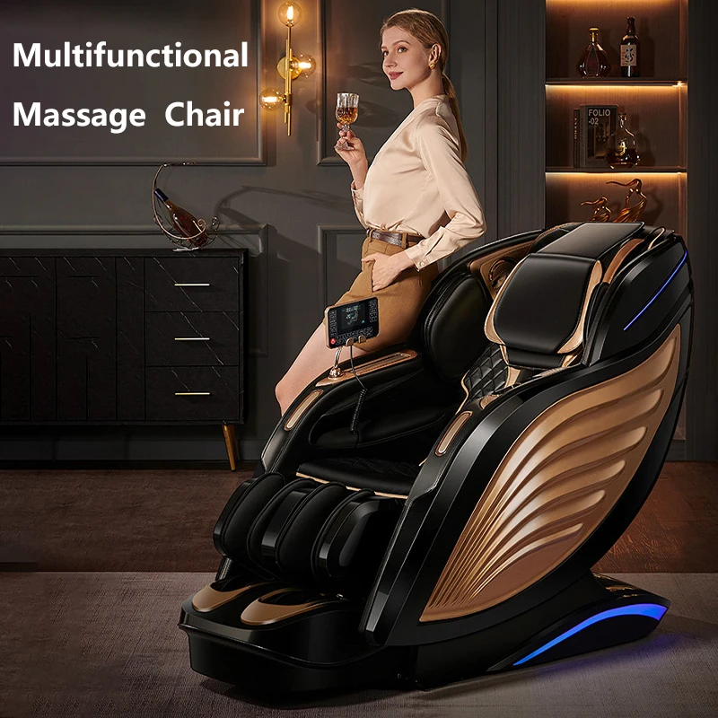 Electric Massage Chair SL Dual Track Fixed-Point Massage Multi Functional Full Body Airbag Zero Gravity Kneading Relaxing Chair