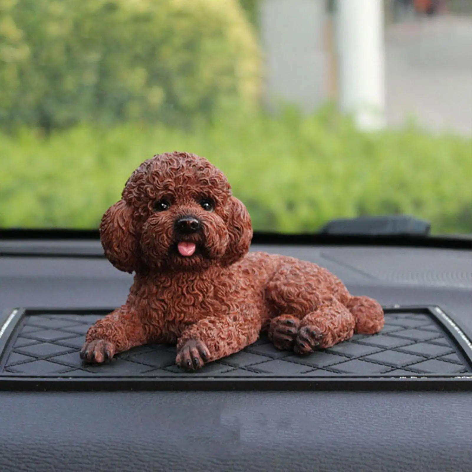Car Dashboard Decoration Collectible Resin Dog Sculpture Car Dashboard Dog Statue For Automotive Sedan Pickup Truck RV Traveling