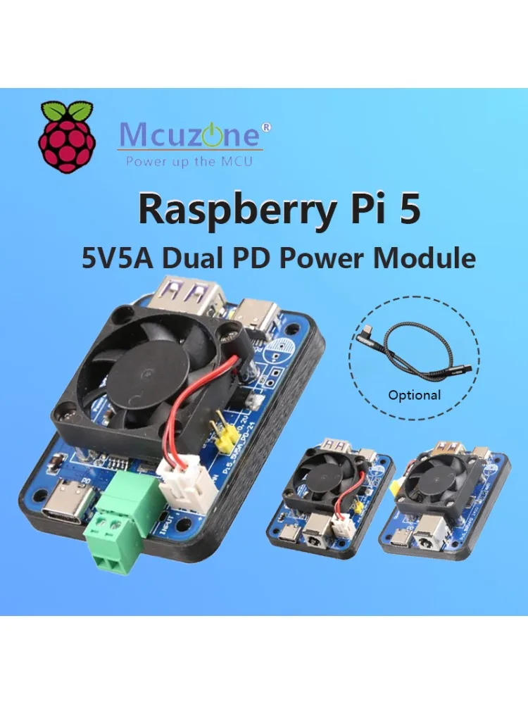 Moduł zasilania Raspberry Pi 5 5V5A Dual PD — 2