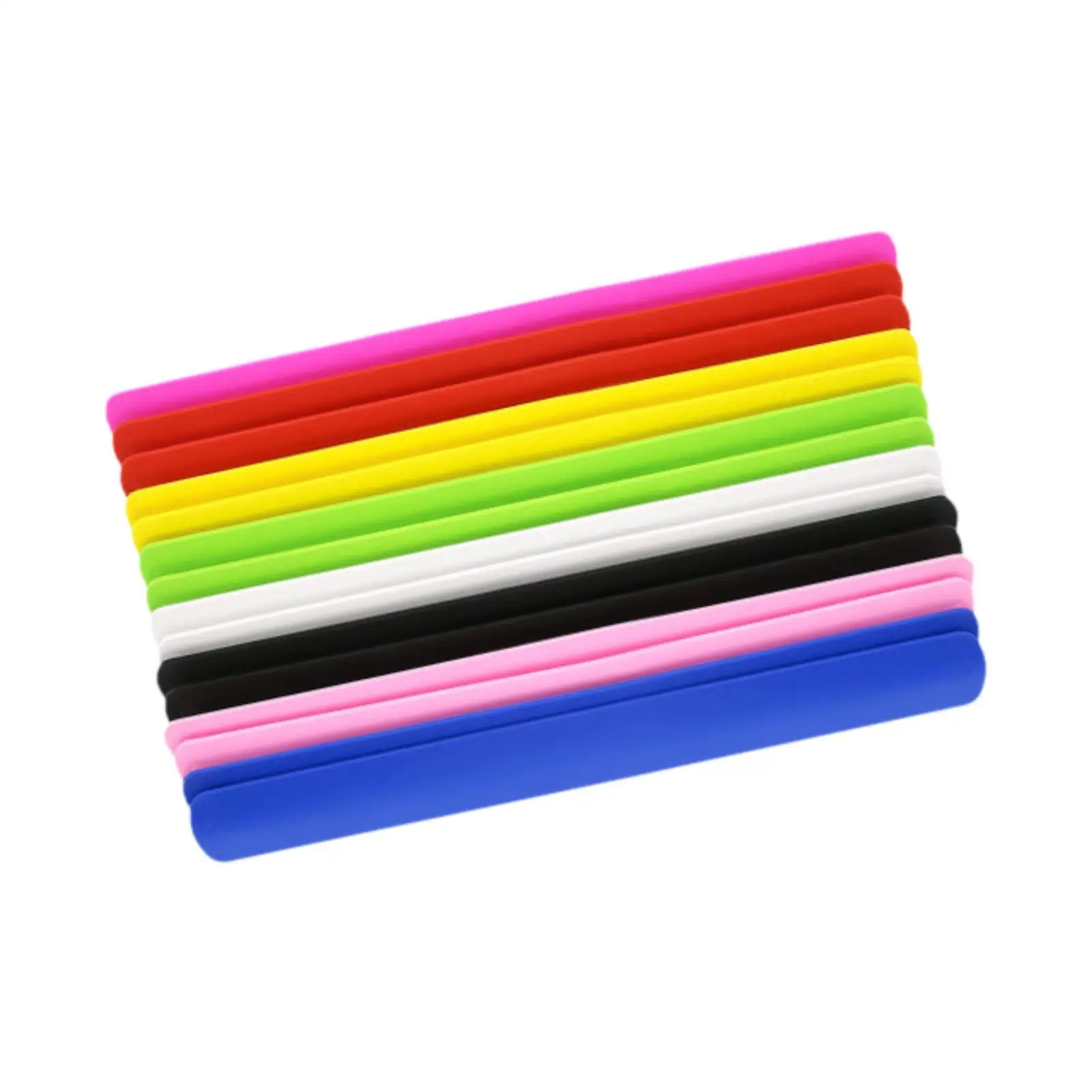 15 Pieces Slap Bracelets Slap Bands Party Favors Wrap Silicone Slap Bracelets