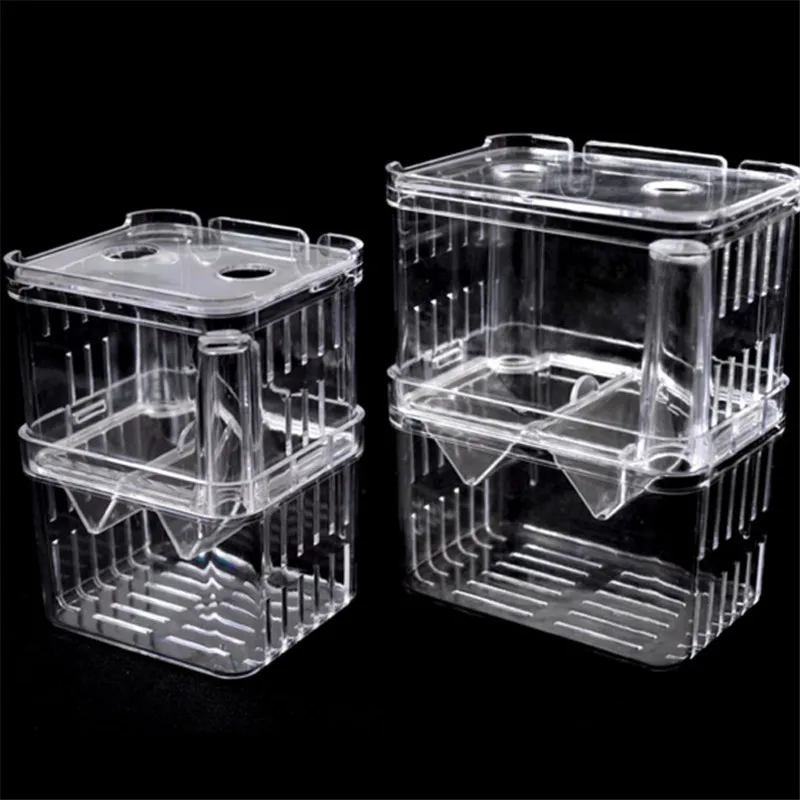 S/L/XL Aquarium Breeder Box Fish Breeding Isolation Box Fish Hatchery Acrylic Divider Shrimp Clownfish Aggressive Fish Injured