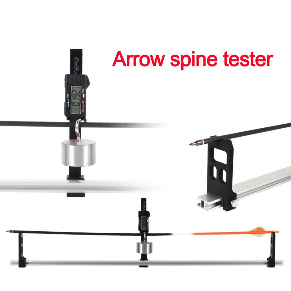 Arrow Spine Tester Measuring Instrument Aluminium Alloy Electronic Arrow Measuring Device Arrow Inspecting Archery Serving Tool