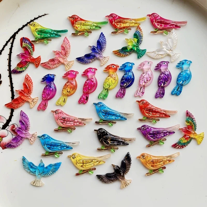 DIY10PCS Various bird shapes flat back rhinestones Make decorative accessories with DIY jewelry  rhinestone top