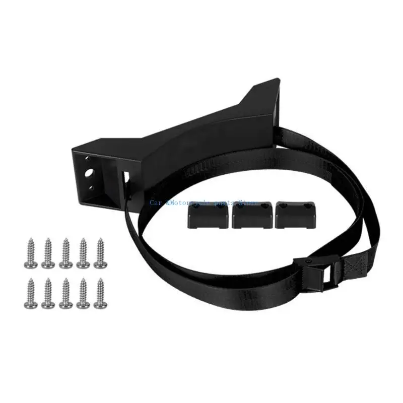 Y9UC สายไนลอนแบบปรับได้รองรับขายึดถังแก๊สสำหรับรถบ้านเคลื่อนที่ การปรับง่าย ความทนทาน การผจญภัยแคมป์ปิ้งกลางแจ้ง