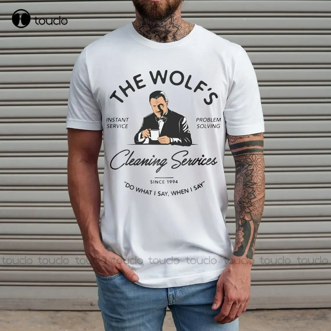 The Wolf'S Cleaning Services | Pulp Fiction Inspired Unisex T-Shirt | Pulp Fiction Tee Funny Art Streetwear Cartoon Tee Xs-5Xl