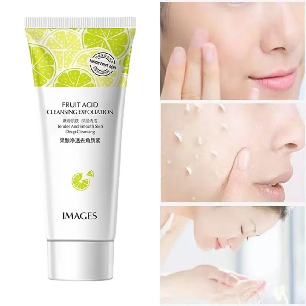 

Natural Fruit Acid Cleanser Gentle Deep Clean Exfoliating Peeling Gel Blackhead Removal Moisturizing Facial Exfoliation