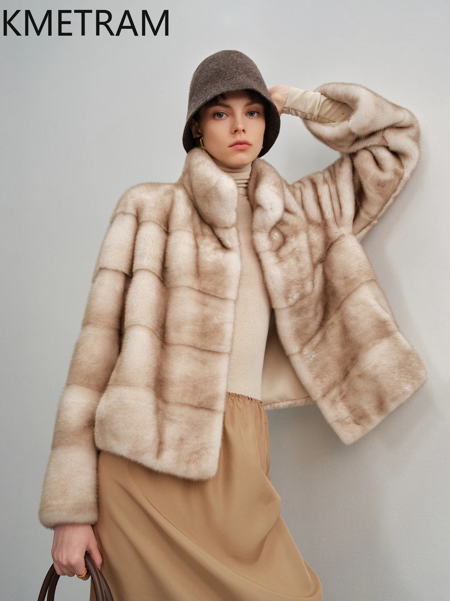 เสื้อโค้ทขนมิงค์แท้ 100% คุณภาพสูง หรูหรา สำหรับงานปาร์ตี้ เสื้อคลุมขนสั้นสำหรับฤดูหนาว ปี 2025 เสื้อแจ็คเก็ตขนสัตว์สำหรับผู้หญิง