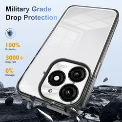 Luxury Transparent HD Silicone Antiskid Protection Case for ITEL S23 S23 Plus A70 4G 5G Protector Bumper Back Cover