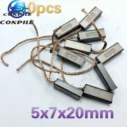 10pcs 5X7X20mm 5X8X20mm High quality Car Generator Brush Brush Regulator Rear Outlet Line