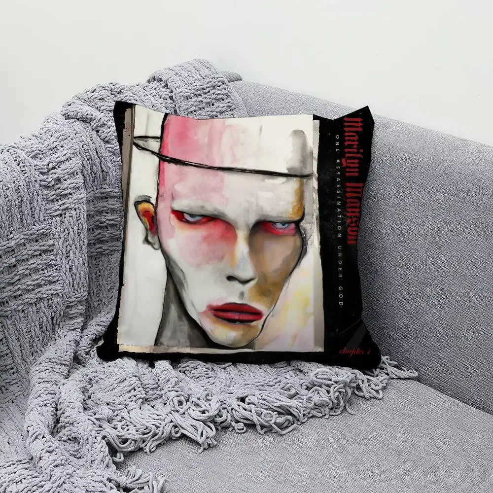 

Наволочка M-Marilyn Manson One Assassination Under God, декоративные защитные чехлы, удобные для дивана, гостиной, домашнего офиса