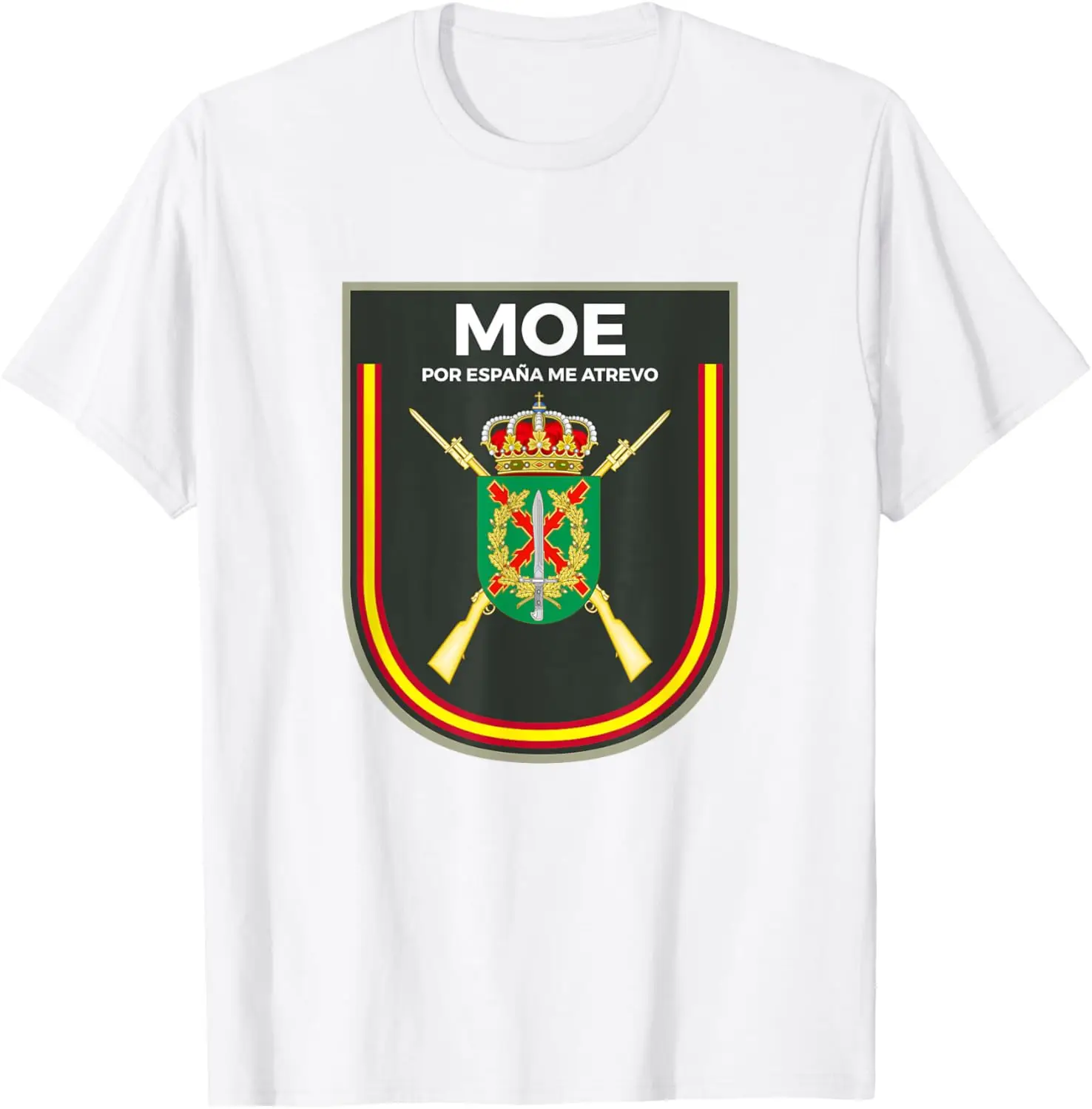 Emblema MOE Mando Operaciones Especiales España Camiseta T-shirt Short Sleeve Casual 100% Cotton Shift