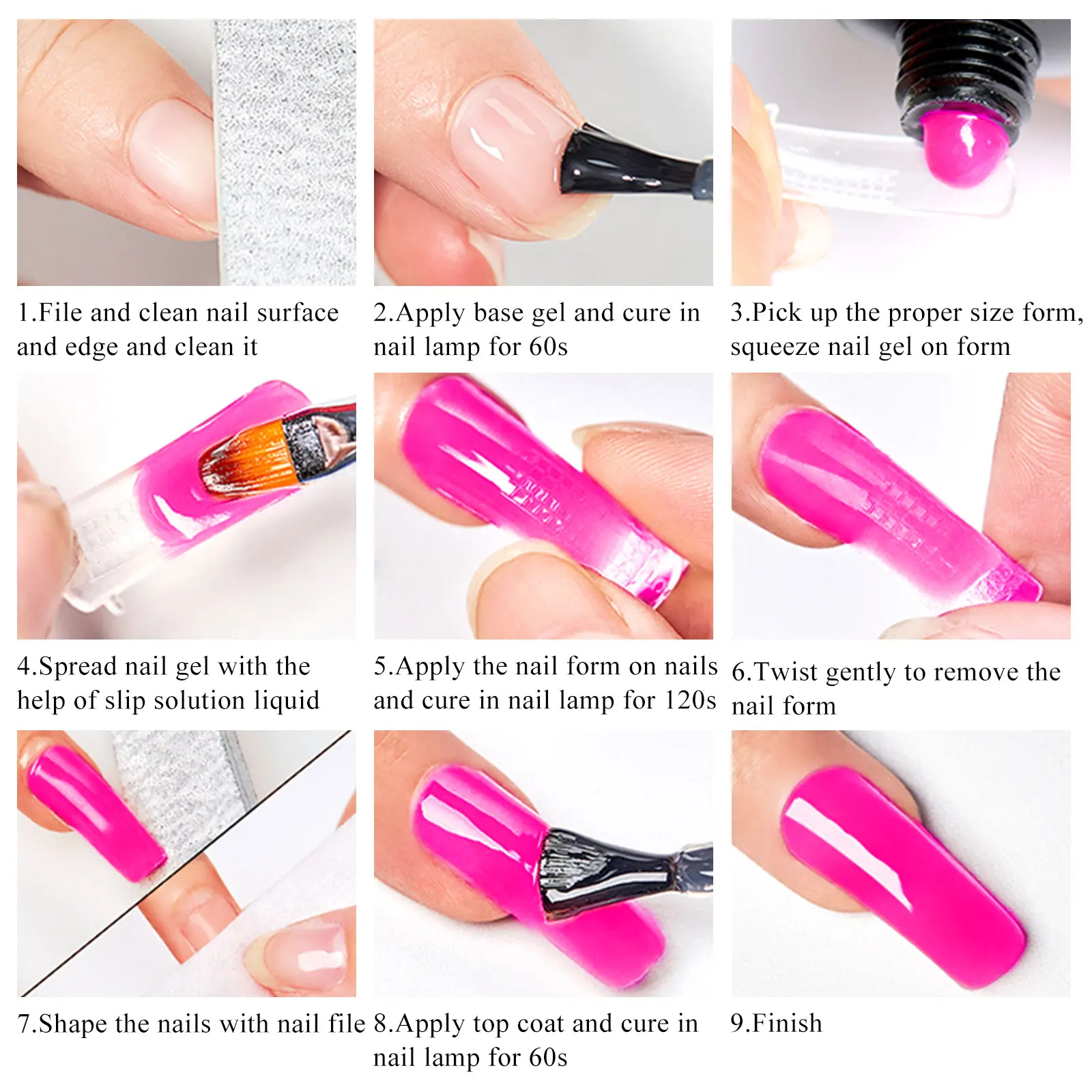 蛍光クイックエクステンションジェルネイルポリッシュセット延長ソークオフジェルキットネイルアートアクリルジェルニスキットセミパーマネントジェル