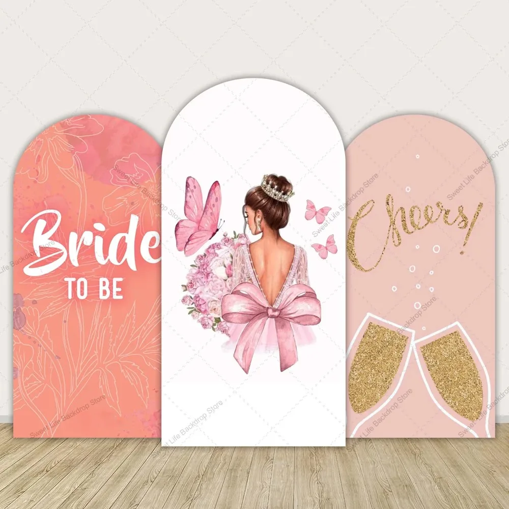 

Arch Cover Pink Bride To Be Wedding Party Bride Shower Chiara Arch Cover Background Decor