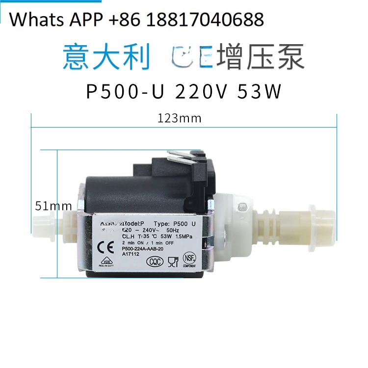 

Small electromagnetic PHOENIX-50 mold temperature machine 0.45KG booster pump PX50G230-AB-001