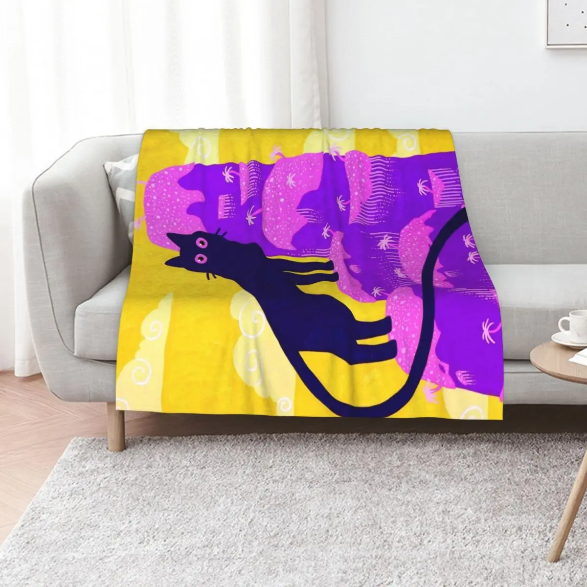 

Mountain Cat Throw Blanket Bed covers Decoratives Blankets For Sofas Quilt Blankets