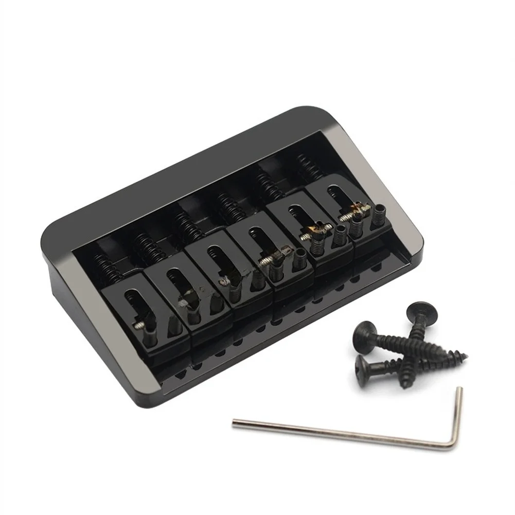 fixed-guitar-bridge-6-string-with-zinc-alloy-construction-and-roller-saddles-for-smooth-tuning-and-better-74x45mm-size