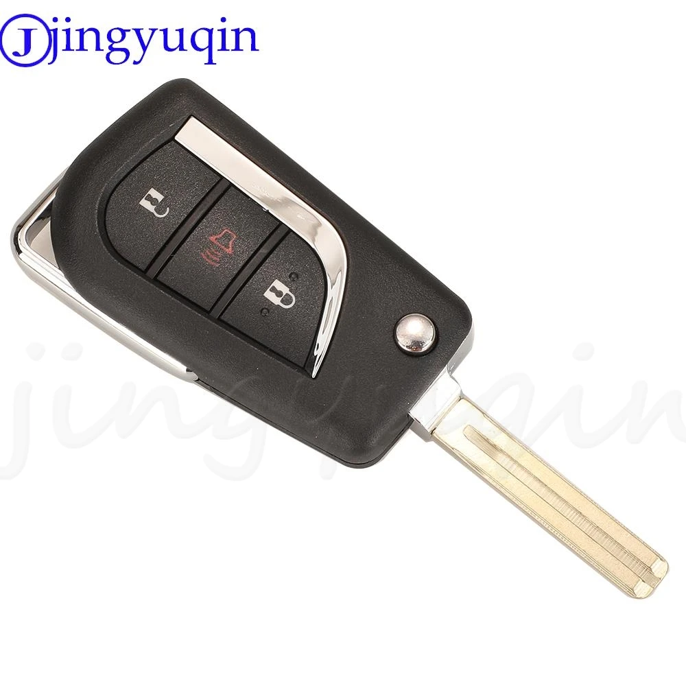 Jingyuqin 89070-0KB40 BA2TA 2BTN Remote Flip Key 433MHz H-8A For Toyota Hilux 2015 - 2020 TOKAI RIKA H1-3689 TOY48