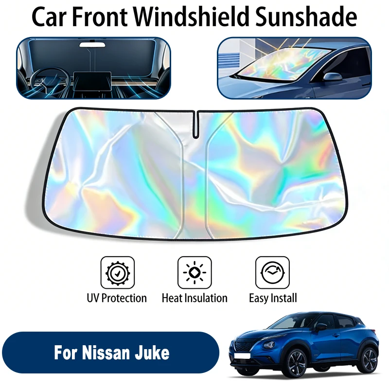 Складная солнцезащитная шторка для лобового стекла Nissan Juke, УФ-отражающая защита от солнца, аксессуары для салона автомобиля