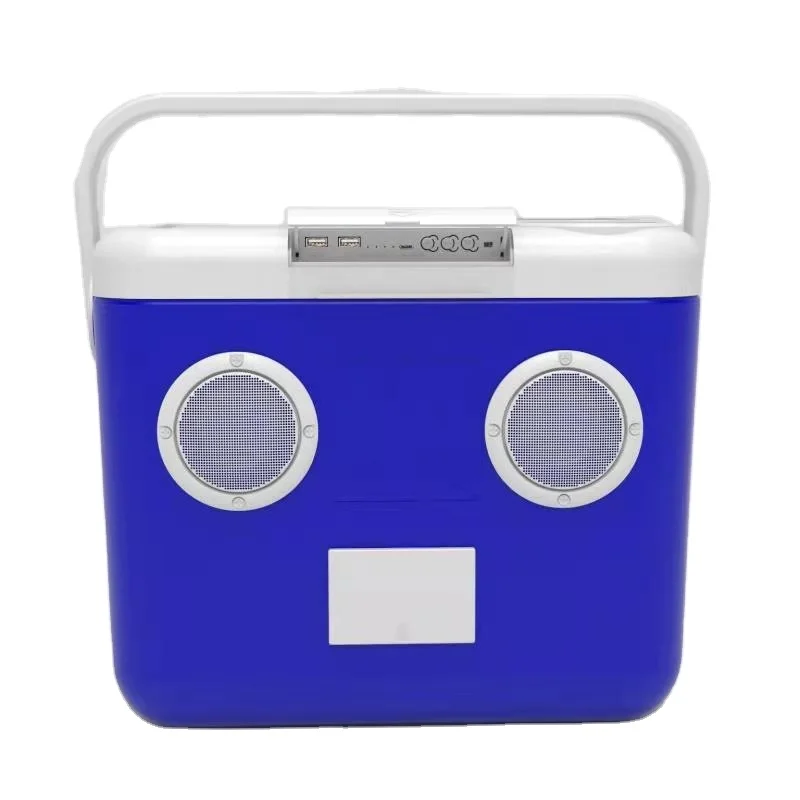 Party music Cooler box speaker, sunny solar panel rechargeable battery, power bank, FM radio