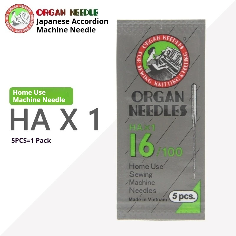 

Универсальные иглы для швейных машин HAx1 | Бытовые иглы премиум-класса — подходят для Brother/Butterfly/Singer/Juki/Fanghua