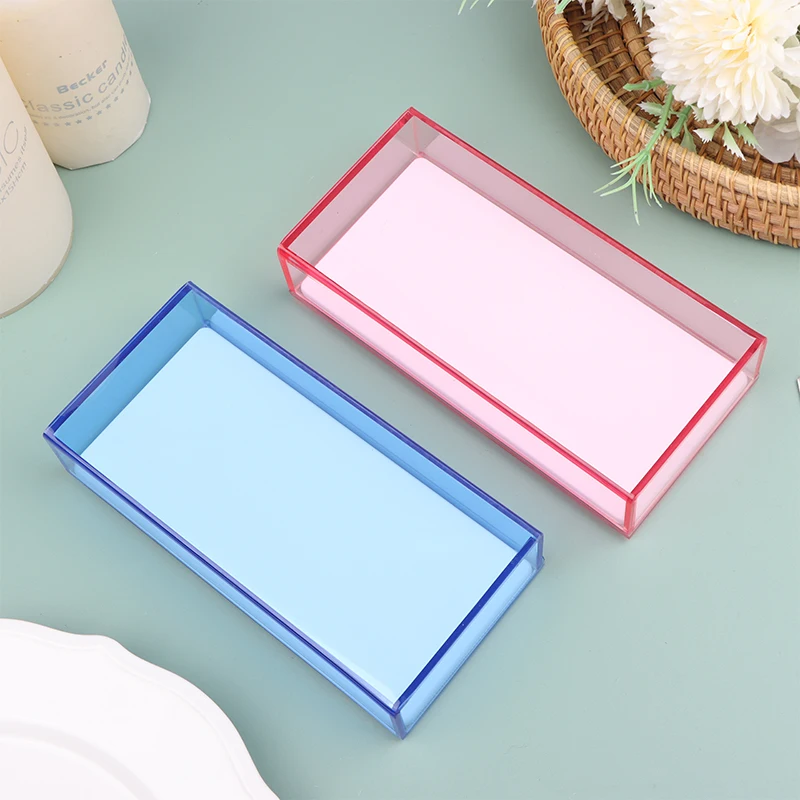 Storage Box Single Layer Acrylic Volume Lash Extension Display Eyelash Extension Glue Pallet Holder Storage Box for Individual