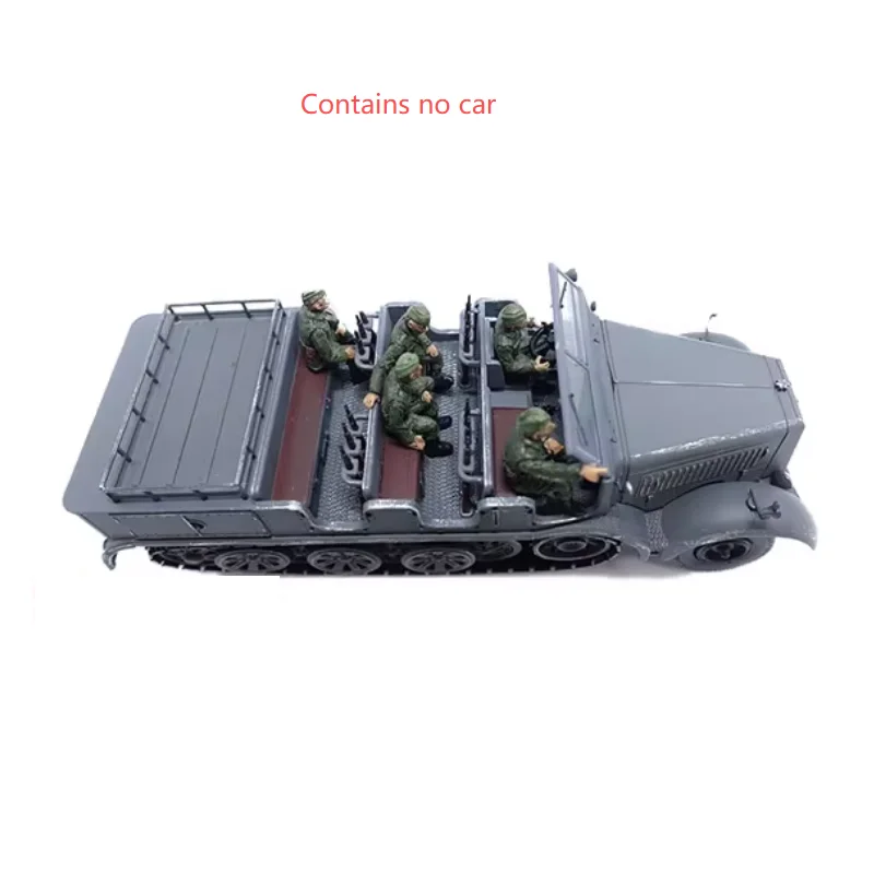 1:72 Scale Resin Material German Car Sitting 5 Men Group A Suitable Tank Helicopter Scenes Collectible Decorative Gifts Display