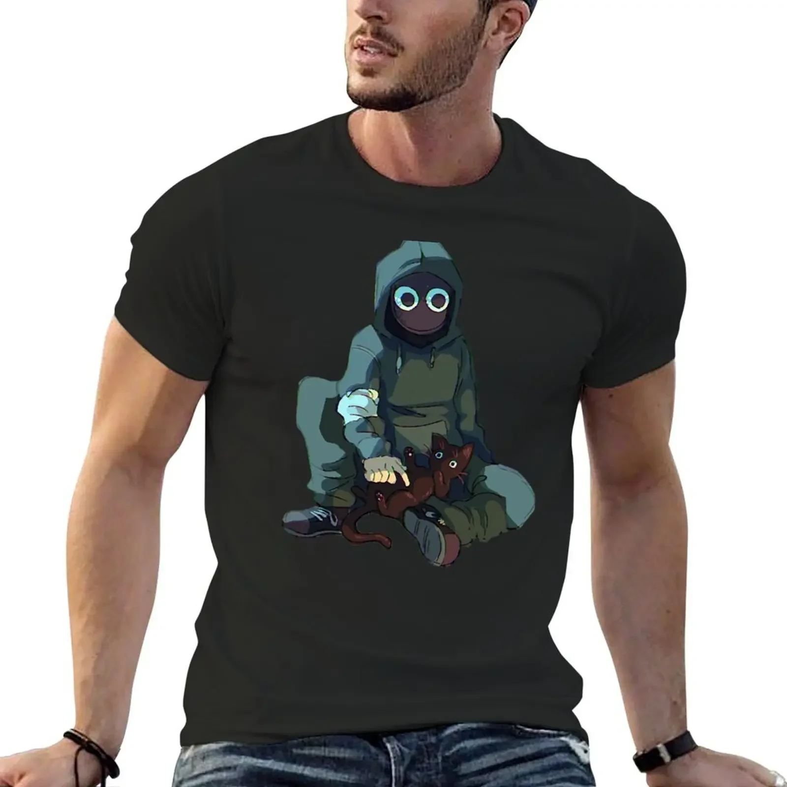 

boy and cat T-Shirt summer shirt shirts graphic tees mens graphic t-shirts pack