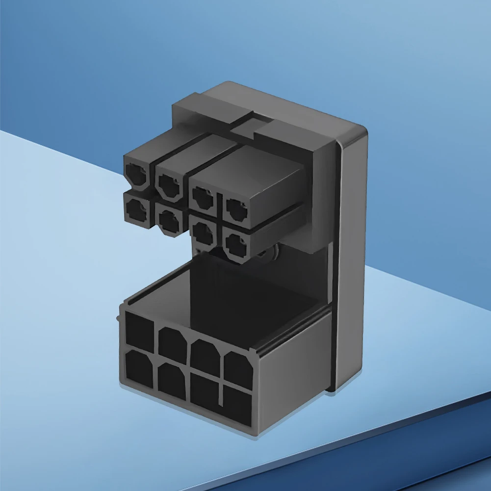 GPU بطاقة الرسومات موصل الطاقة محول 8Pin 180 درجة بزاوية موصل التوجيه لبطاقة الرسومات أجهزة الكمبيوتر المكتبية