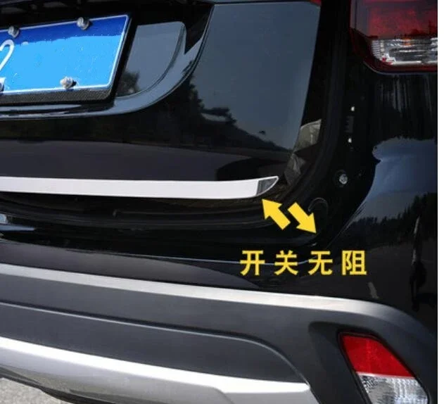 Car tailgate trim strip Door Bottom Cover Molding Trim Stainless Steel back door trim for Mitsubishi Outlander 2013-2021