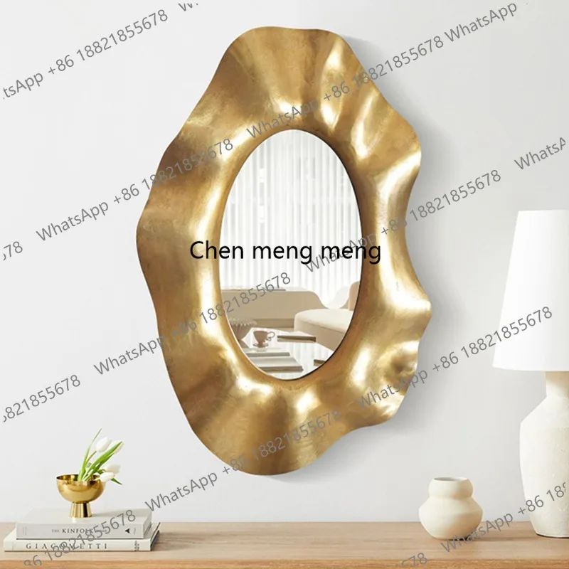 

Living room decorative mirror wall hanging wall irregular bathroom, entrance special-shaped mirror
