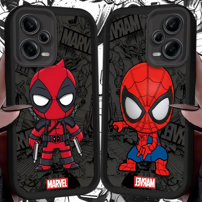 Cool Marvel Spider Man Case for Xiaomi Redmi Note 12 13 11 Pro Plus 4G 5G 12S 11S 10S 10 9 9S Redmi 14C 13C 12C A3 12 Back Cover