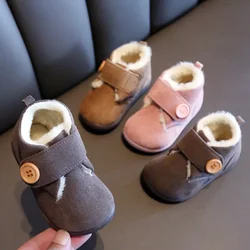 Baby Items Soft Sole Walking Shoes New Baby Cotton Shoe Warm Boy Snow Boot Plush Ankle Boot Girl Shoe Short Boot Kid Shoe 아기장화