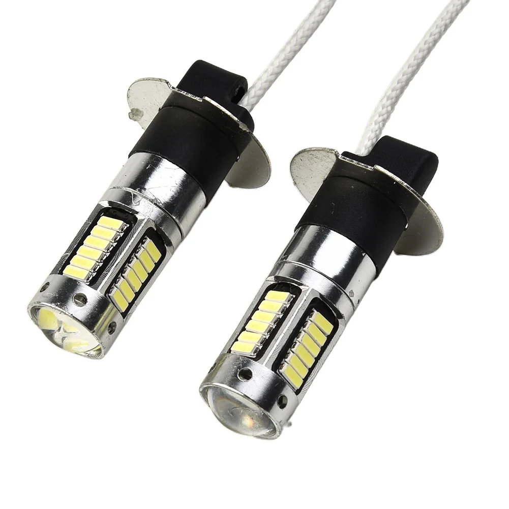 Canbus super brilhante LED luz de nevoeiro, Branco Conversão Acessório, 6000K, 1800LM, DC 12V-24V, Super brilhante, 1 par