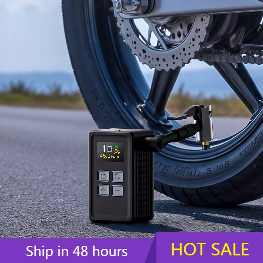 

POWER LEAPMulti Purpose Electric Bike Pump Handheld Air Compressor for Bicycles Basketballs and Inflatables Air Inflator