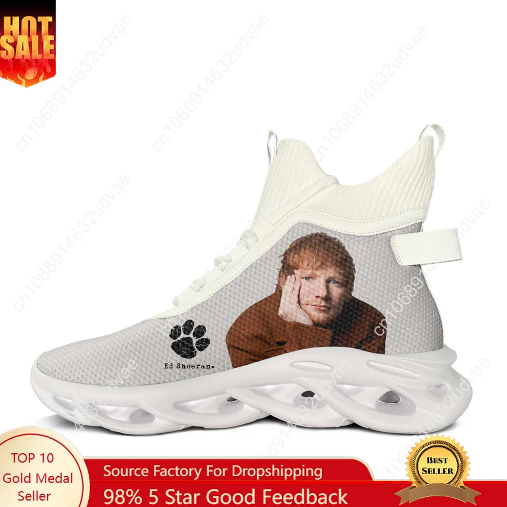 

Ed Sheeran Высокие кроссовки на плоской подошве Мужские женские спортивные кроссовки Высококачественные кроссовки на шнуровке Сетчатая обувь Обувь на заказ